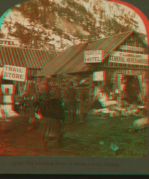 The leading store at Sheep Camp, Alaska. c1898 1898-1900