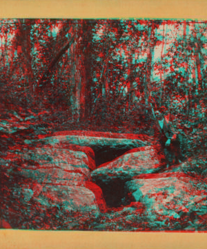 "Putnam Wolf Den" [a small cave?], Pomfret, Conn. 1865?-1895?