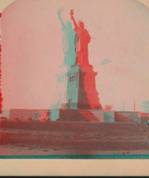 Bartholdi Statue of Liberty, New York Harbor. 1865?-1910? [ca. 1860]