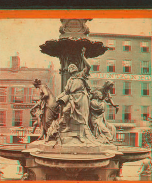 The Tyler Davidson fountain (group on north side). 1865?-1895?