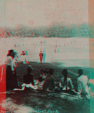 Tennis Court, Central Park. [ca. 1865] [1860?]-1895