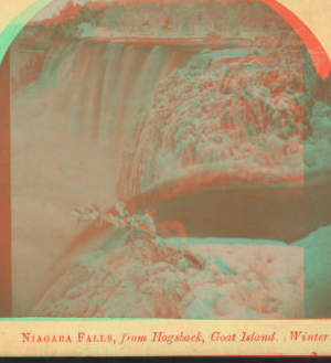 Niagara Falls, from Hogsback, Goat Island (winter). [1858?-1859?]