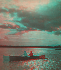 Sunset, Niagara River. [1863?-1880?]