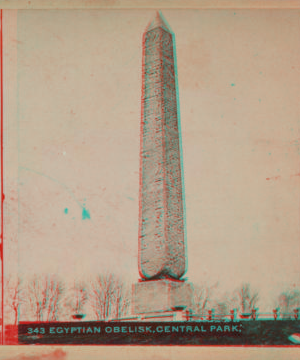 Egyptian obelisk, Central Park. 1860?-1905?