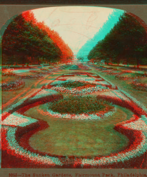 The sunken gardens, Fairmount Park, Philadelphia, Pa. c1898 1860?-1910?