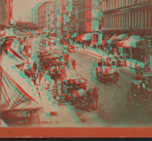 Broadway from Broome Street, looking up. 1860?-1875? [ca. 1860]