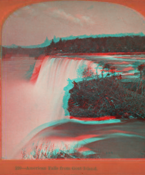 American Falls from Goat Island. 1869?-1880?