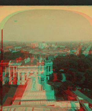 White House & Capitol from War Dep't, Washington, D.C. 1859?-1910?