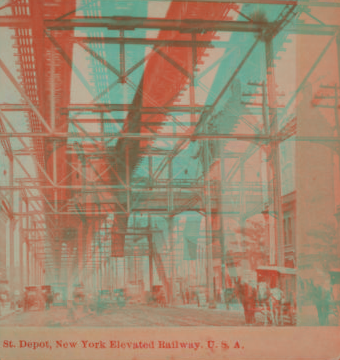 116th st. depot, New York elevated railway. U. S. A. 1870?-1905?