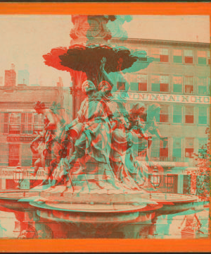 The Tyler Davidson fountain (group on north side). 1865?-1895?