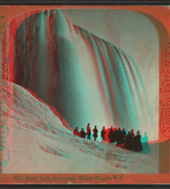 American Falls from below, Winter, Niagara, N.Y. 1860?-1895?