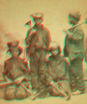 [Studio portait of young chimney sweeps.] 1868?-1900?