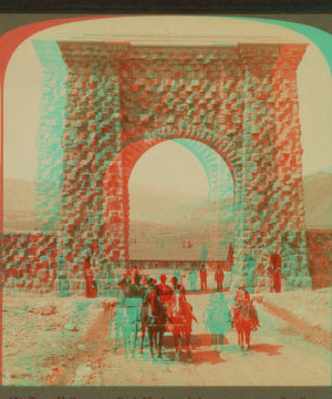 From Yellowstone Park N. through its gateway over Gardiner to Gallatin Range (left) and Buffalo Plateau. 1901, 1903, 1904