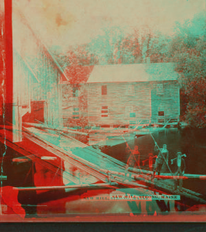 Saw mill, Strong, Maine. 1870?-1895?