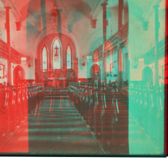 Trinity Church [interior], Utica, 1868. [1866?-1900?]