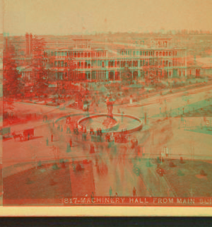 Machinery Hall from Main building. 1876