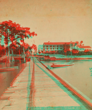 Brock House and Wharf, Enterprise, Florida. 1870?-1890?