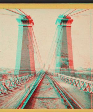 Suspension Bridge from the American side. [1860?-1875?]