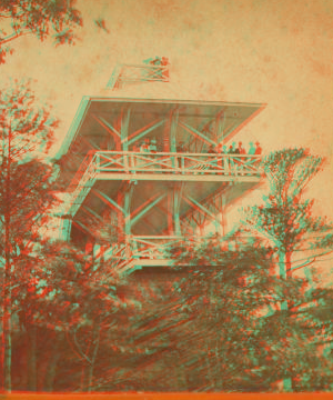 High rock, obeservatory. [people looking out from observatory] [ca. 1870] 1859?-1890?