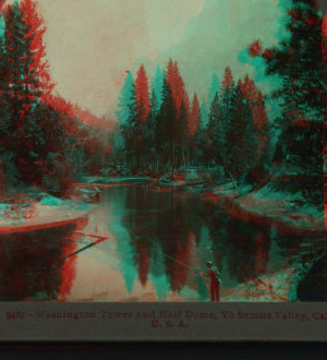 Washington Tower and Half Dome, Yosemite Valley, Cal. U.S.A. 1897-1905?