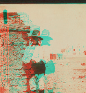 Old Pueblo Indian and Spanish adobe church, Isleta, New Mexico, U.S.A. 1870?-1908 [1899-ca. 1915]