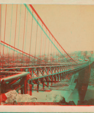 The Suspension Bridge, Nashville, Tenn. 1870?-1897? [ca. 1890]