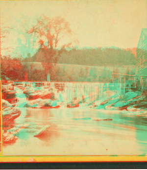 [Cascade on Green River, South Morristown.] 1865?-1905?