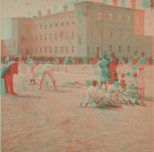 [View of a baseball game, Rochester.] [ca. 1880] [1860?-1900?]