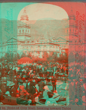 Market day in front of City Hall, looking toward Table Mt., Cape Town, So. Africa. [ca. 1900]