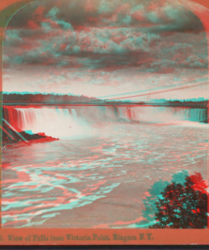 View of Falls from Victoria Point, Niagara, N.Y. 1860?-1895?