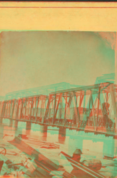 [Railroad bridge, Mobile, Alabama.] 1869?-1910?