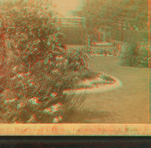 View in Hunnewell's French Garden, Wellesley, Mass. 1870?-1895?