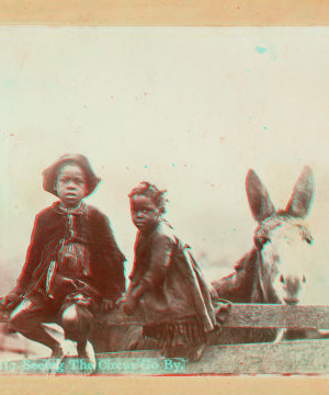 Seeing the Circus Go By. [ca. 1900]