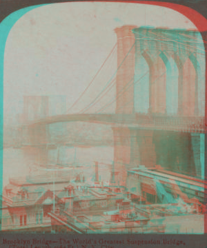 Brooklyn Bridge - the world's greatest suspension bridge, (total length 5987 ft.), New York City. c1904 [1867?-1910?]