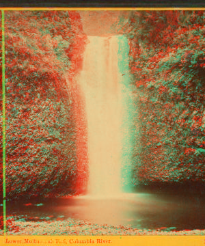 Lower Multnomah Falls, Columbia River. 1867 1867-1875?