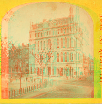 Masonic Temple in Boston. 1867?-1875?