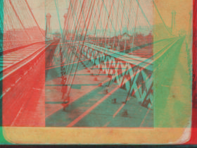 [Suspension Bridge, detail view, Niagara.] [1863?-1870?]