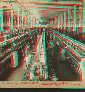 Spoolers, White Oak Cotton Mills. Greensboro, N.C. 1909