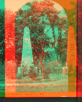 [A cadet looking at the Herndon Monument.] 1868 1868?-1890?