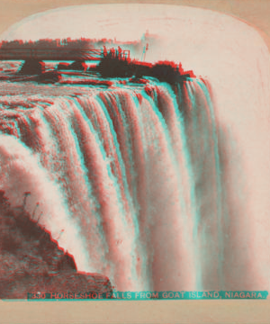 Horse Shoe Falls from Goat Island, Niagara, N.Y. 1860?-1895?