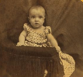 Charlie Bendell Harkness, aged 8 months. Rockport, Maine. 1872?-1885?