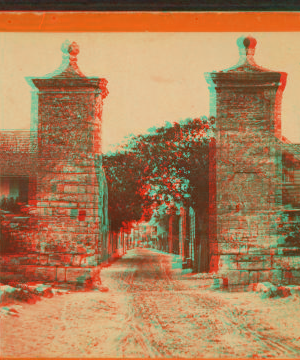 City gates, looking into St. George St. 1868?-1905?