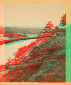 A view on the James River, looking up the river from Hollywood Cemetery, Richmond, Virginia. 1863?-1910?