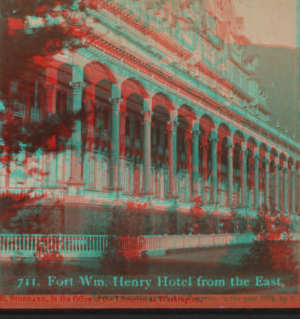 Fort Wm. Henry Hotel from the east. [1870?-1885?]