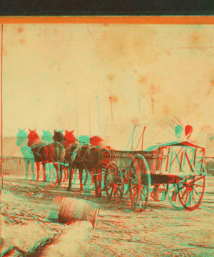 Army wagon going to commissary depot, City Point, for supplies. 1861-1865