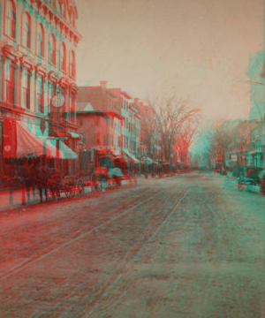 Main Street from Fairfield Avenue, looking down. 1872-1875 1870?-1890?