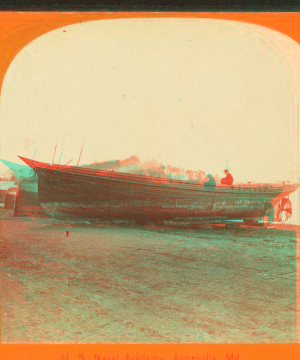 [A boat on shore, propellor visible.] 1868 1868?-1890?