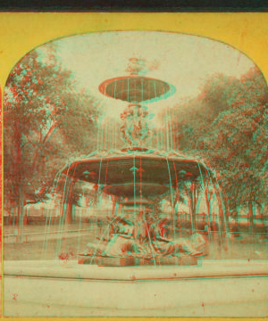 Boston Common Brewer fountain. 1860?-1890?