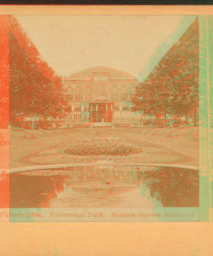 Philadelphia, Fairmount Park. Sunken Garden reflected. 1860?-1910?