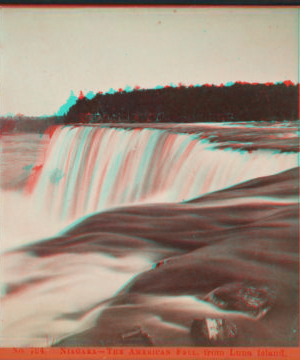 Niagara - The American Fall, from Luna Island. [1863?-1880?]